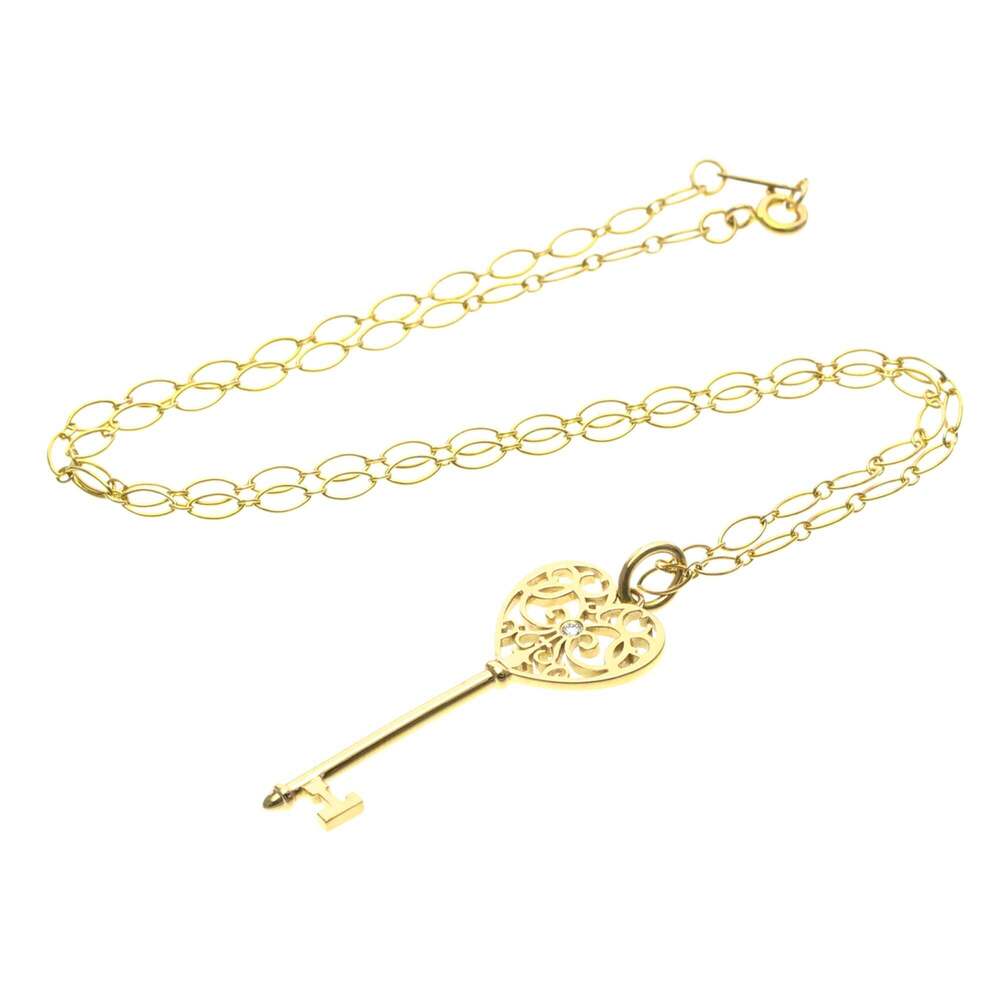 Tiffany & Co. Enchant Heart Key Pendant 18K Rose Gold with Diamond